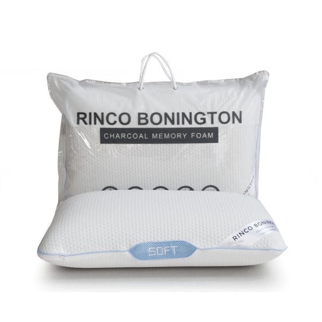 Rinco Bonington Charcoal Memory Foam Pillow (3 Types) - 0