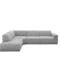 Milan 4 Seater Corner Extended Sofa - Slate (Fabric) - 0