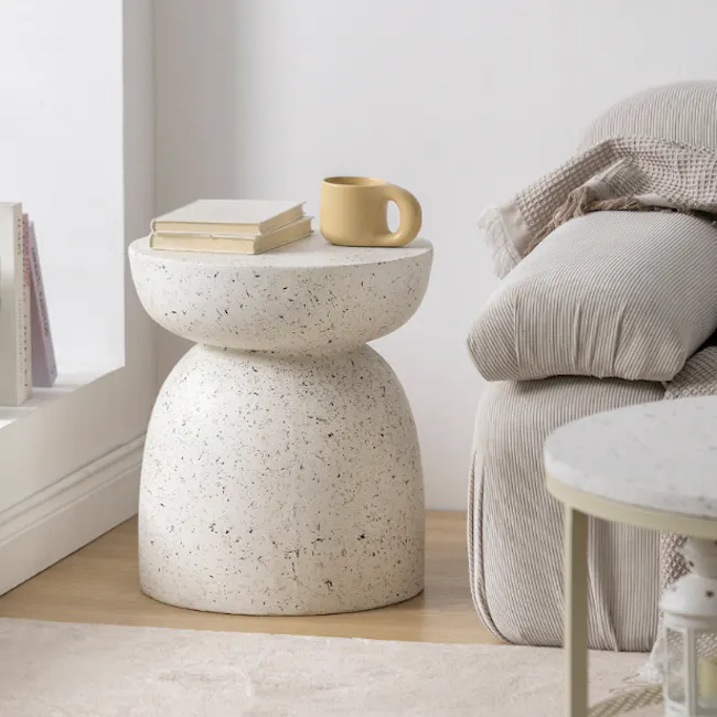 (As-is) Elara Terrazzo Side Table - 1 - 6