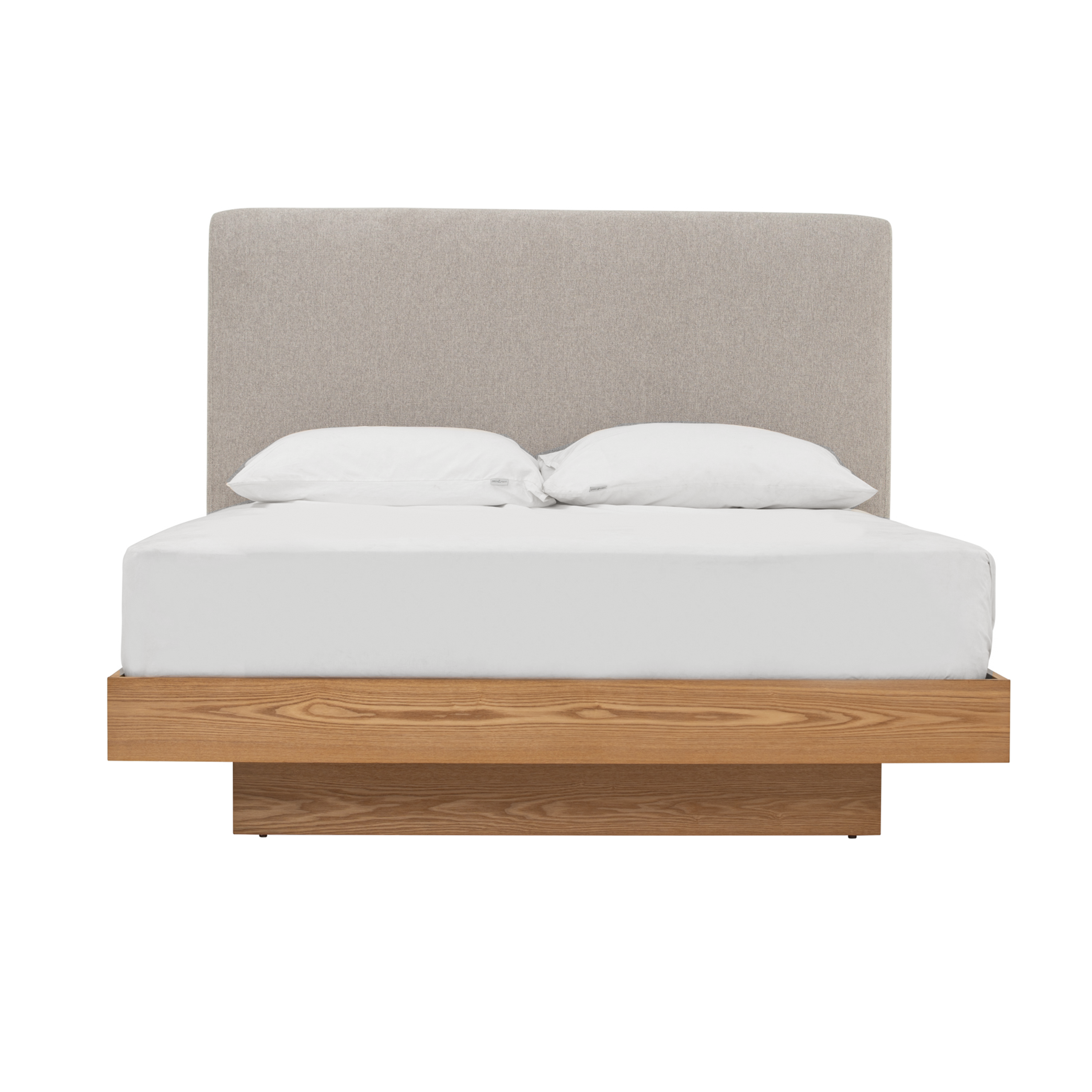 Kenzou Queen Bed - Oak, Grey Mist