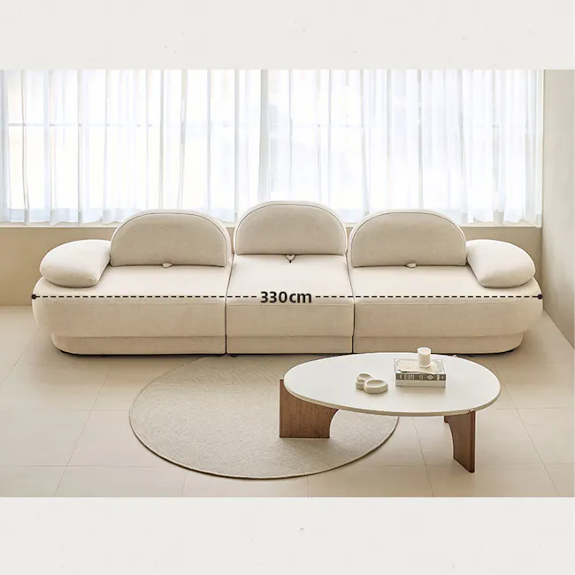 Hara 3 Seater Adjustable Chaise Sofa - 14
