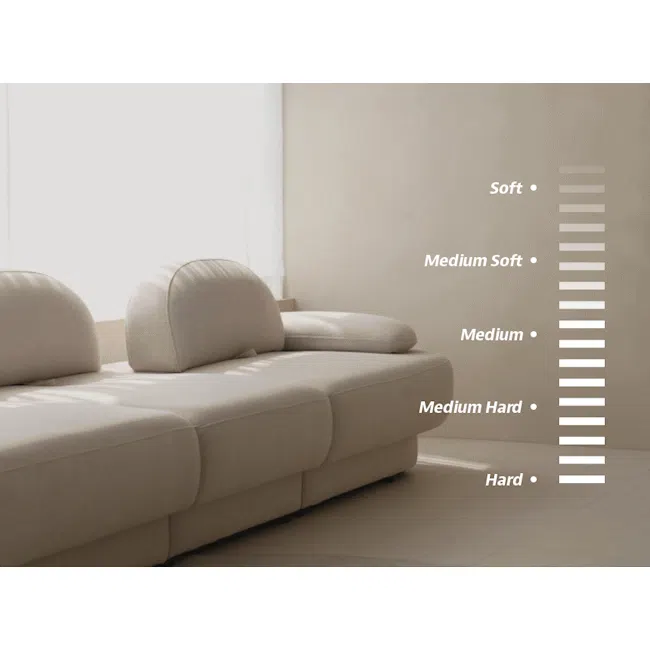 Hara 3 Seater Adjustable Chaise Sofa - 25