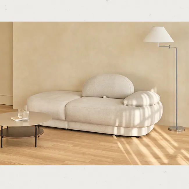 Hara 3 Seater Adjustable Chaise Sofa - 3