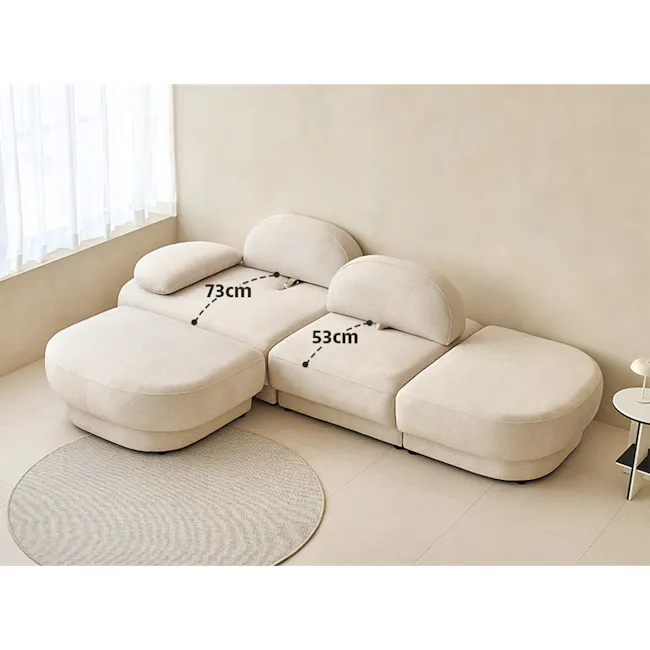 Hara 3 Seater Adjustable Sofa - 40