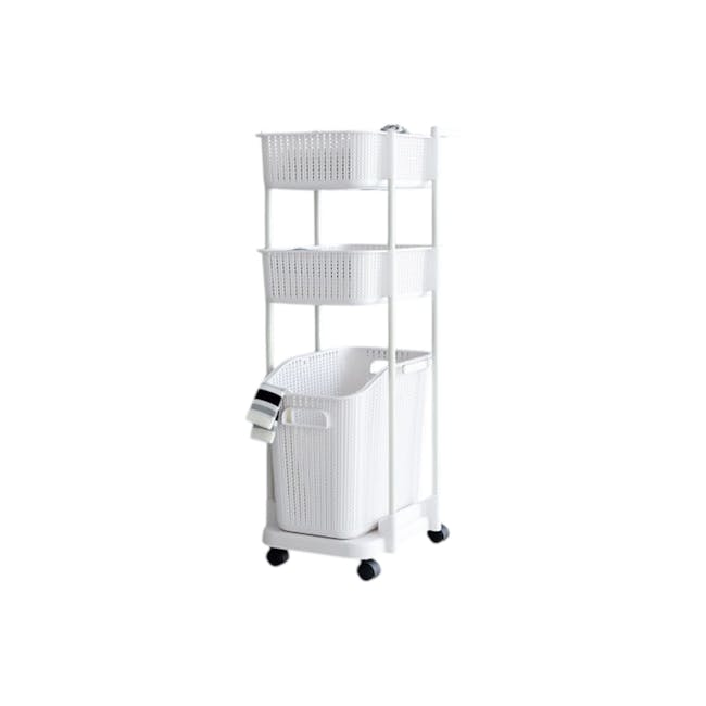 Alon Laundry Basket Trolley with Handle - 1