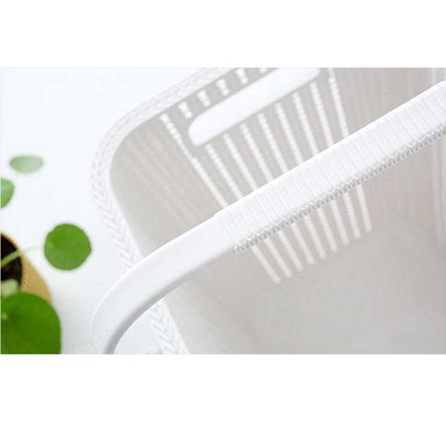 Alon Laundry Basket Trolley with Handle - 5