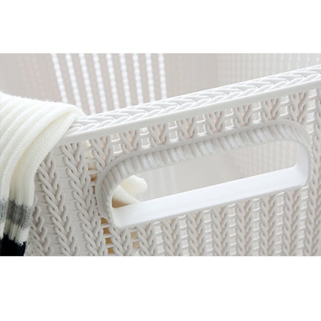 Alon Laundry Basket Trolley with Handle - 7