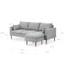 Alicia L-Shaped Sofa - Charcoal Grey - 5