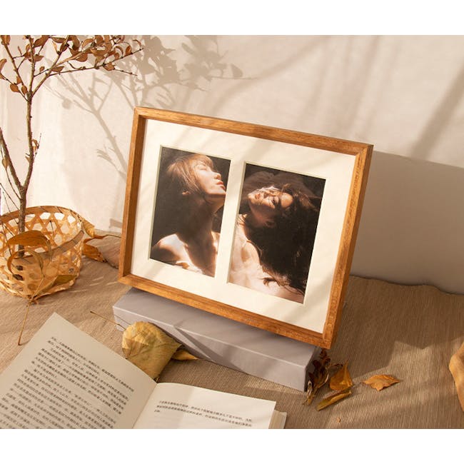 3-in-1 Wooden Photo Frame - Natural - 7