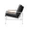 Aaron Lounge Chair - Black (Genuine Cowhide) - 2