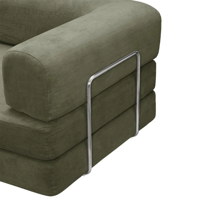Eddie 3 Seater Sofa - Moss Green - 9