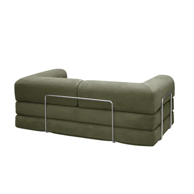 Eddie 3 Seater Sofa - Moss Green - 7