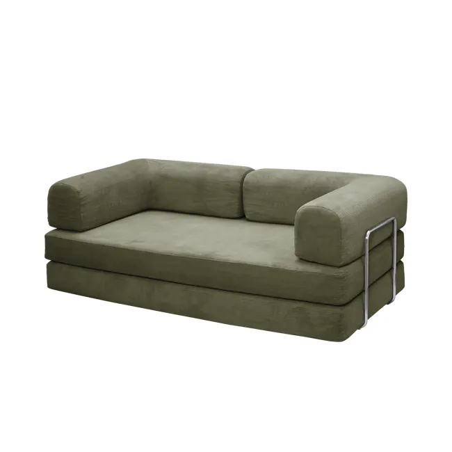 Eddie 3 Seater Sofa - Moss Green - 1