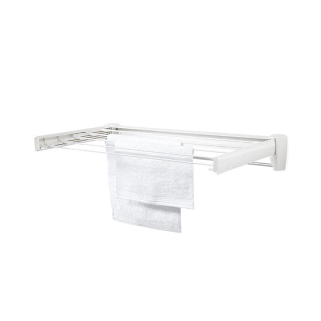 Leifheit Telegant 36 Protect Plus Wall Clothes Drying Rack - 0