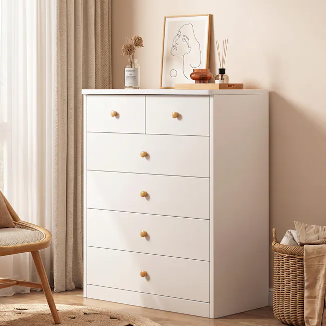 (As-is) Kendric 6 Drawer Chest 0.6m - White - 3 - 9