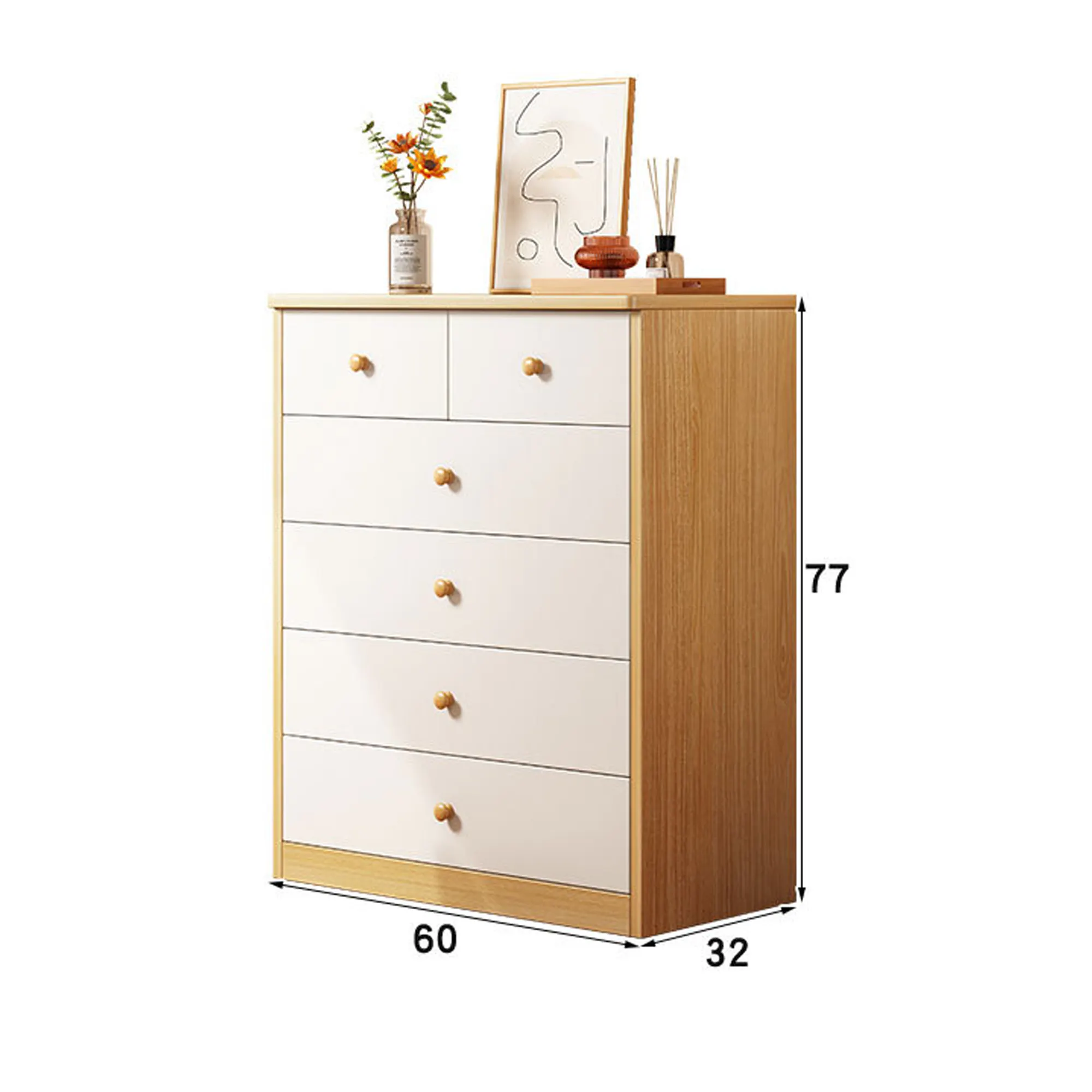 (As-is) Kendric 6 Drawer Chest 0.6m - White - 3 - 13