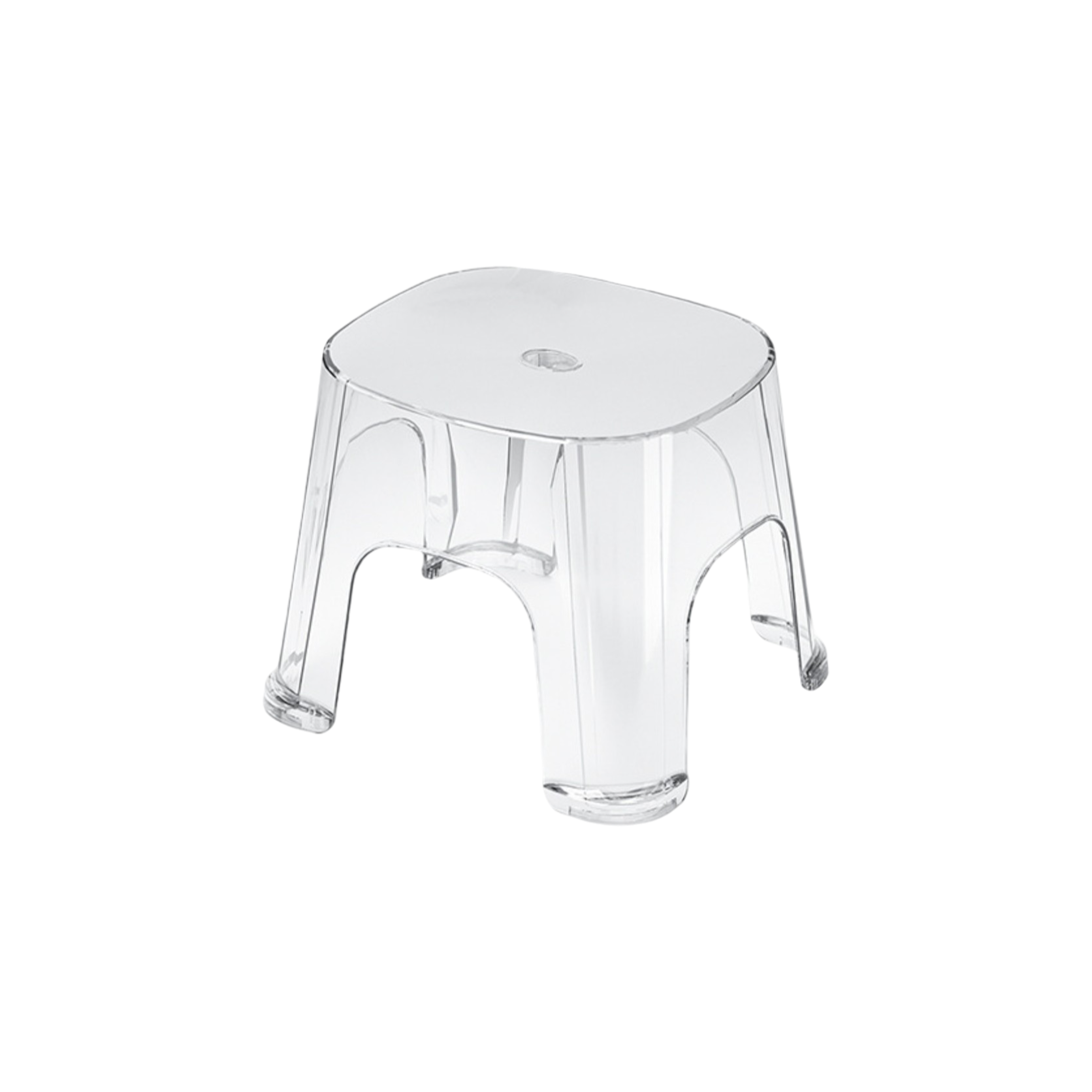 Voss Plastic Stool Clear, Stackable Stools by HipVan HipVan