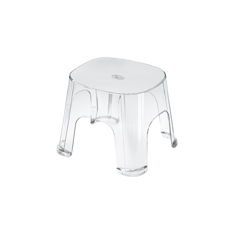 Voss Plastic Stool Clear, Stackable Stools by HipVan HipVan