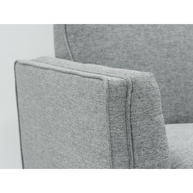 Byron 2 Seater Sofa - Walnut, Siberian Grey - 4