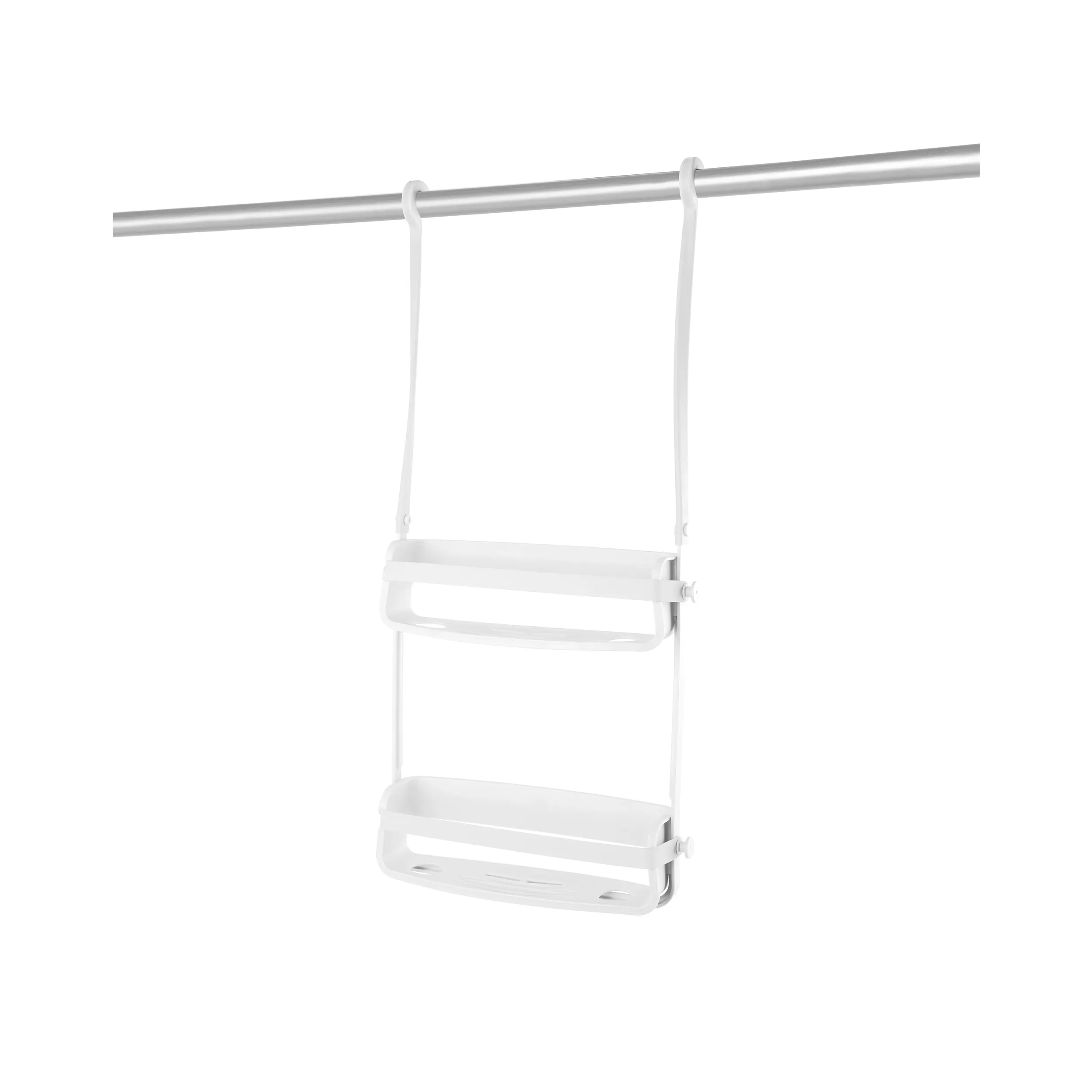 Flex Shower Caddy - White - 9 - White, modern, minimalist, contemporary, sleek, industrial, industrial chic, contemporary