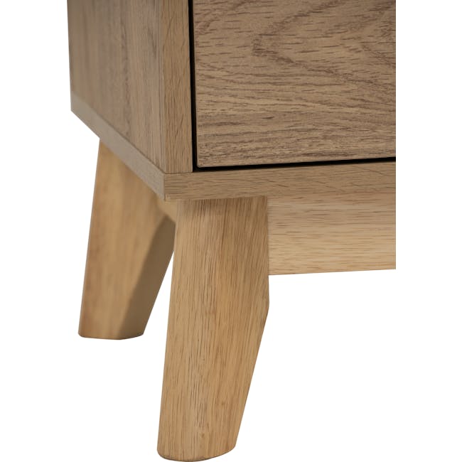Herschel 9 Drawer Chest 1.5m - Natural - 13 - Wooden table legs, natural wood grain, smooth surface, sturdy construction