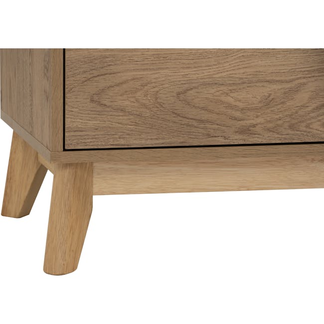 Herschel 9 Drawer Chest 1.5m - Natural - 12 - Wooden side table, natural wood grain, wooden legs, wooden drawer, wooden