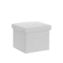 Wesly Storage Pouf - White Boucle - 2