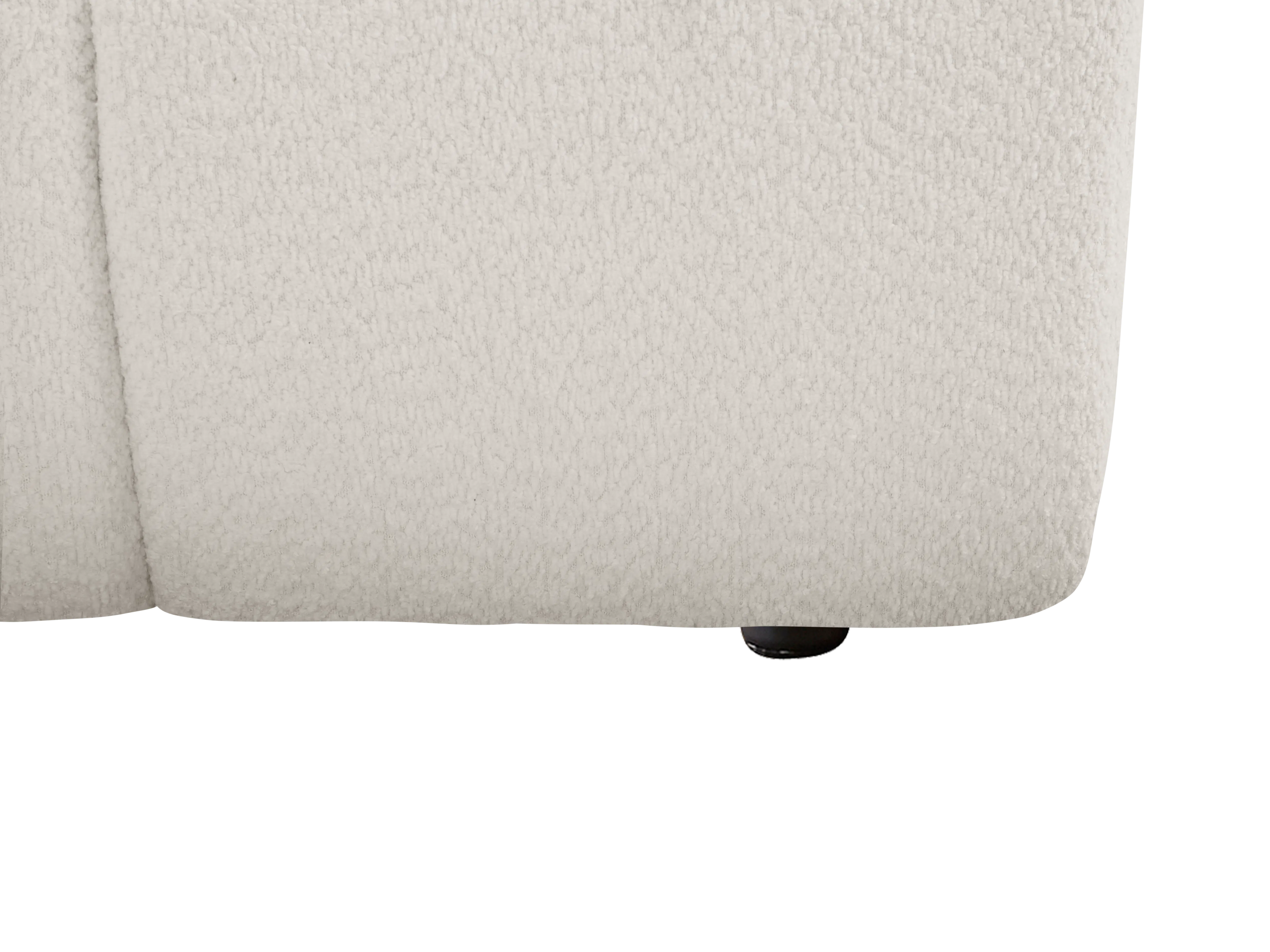 Tara 4 Seater Corner Extended Sofa - Beige - 21 - Soft, textured fabric, Cream-colored carpet, Fine, fluffy material, White