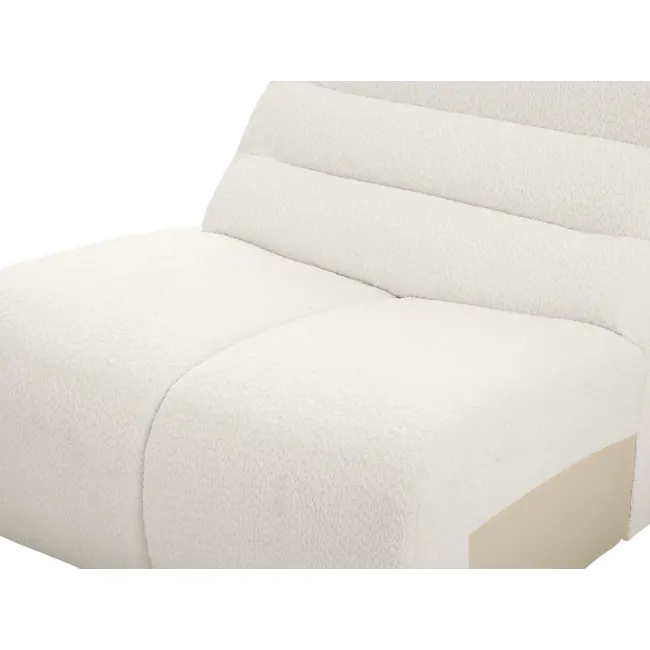 Tara 4 Seater Sofa - Beige - 16 - White, fluffy, soft, textured, cushioned, ergonomic, comfortable, luxurious, cozy