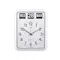 TWEMCO Analog Calendar Flip Wall Clock - White