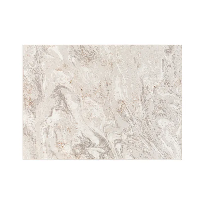 Cosmo Low Pile Rug - Sand (3 Sizes) - 1 - Marble texture, abstract design, natural stone appearance, creamy white, earthy