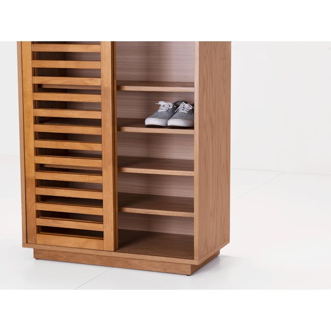 Keita Shoe Cabinet - Oak - 3