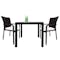 Palm Outdoor Dining Couple Set - White Cushions