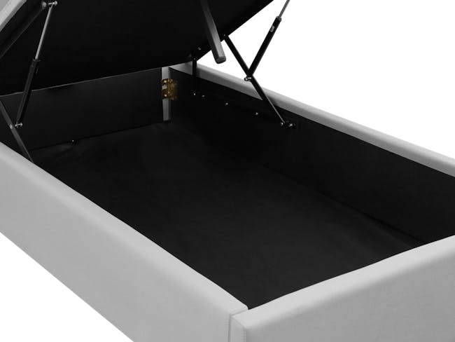 Nolan Single Storage Bed - Silver Fox - 8