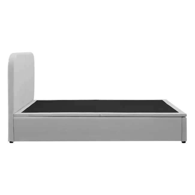 Nolan Single Storage Bed - Silver Fox - 7 - Modern minimalist bed frame, sleek design, contemporary style, industrial chic