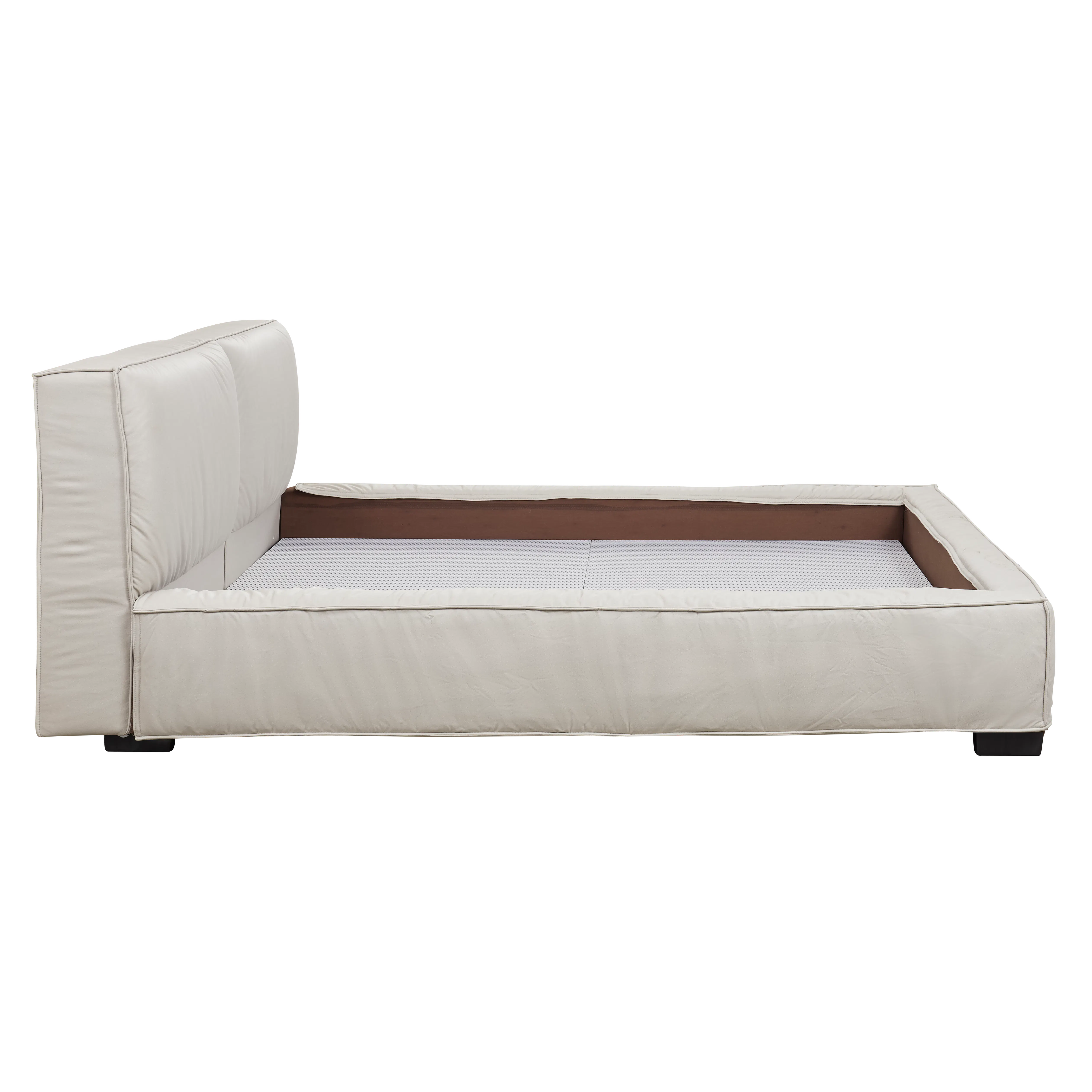 (As-is) Haven Queen Bed - Taupe (Scratch Resistant) - 11