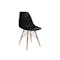 Paco Dining Table 1.2m in Cocoa with 4 Oslo Chairs in Black - 7