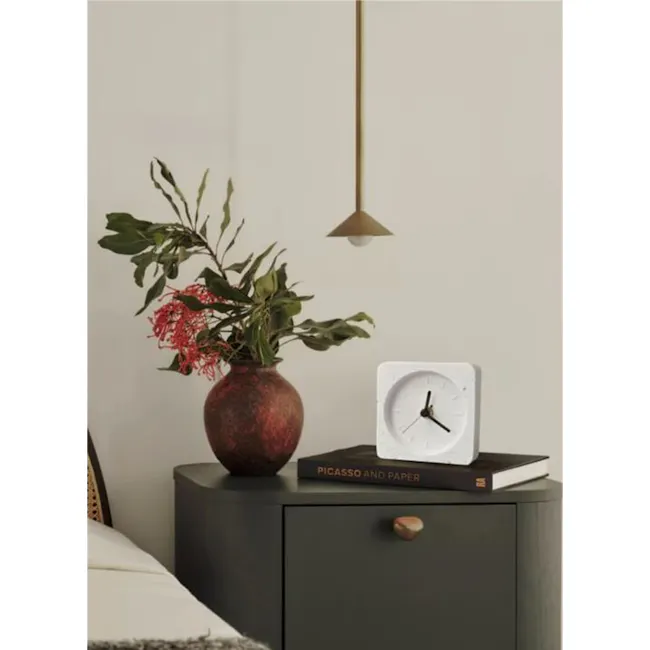 Athens Table Clock - Ivory - 2