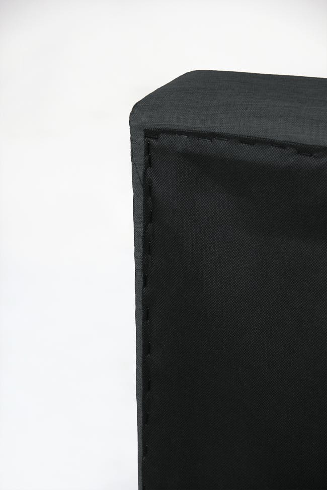 ESSENTIALS Super Single Headboard Box Bed - Smoke (Fabric) - 7