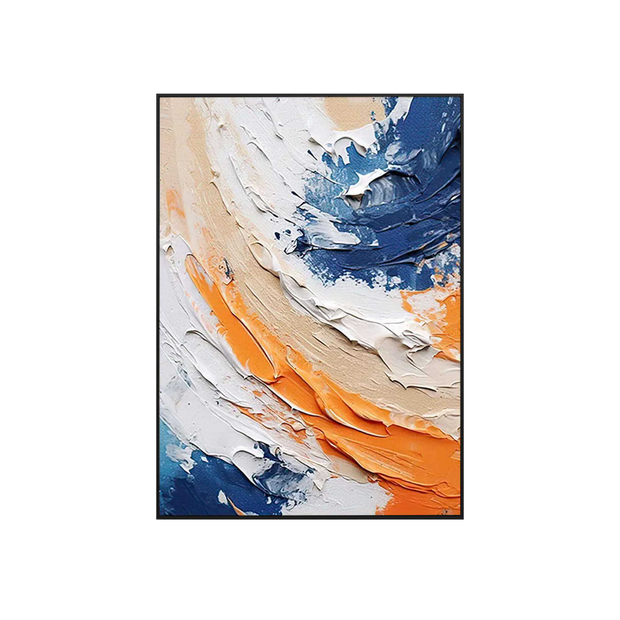 Aurora Tide 3D Textured Painting 90 x 120 cm