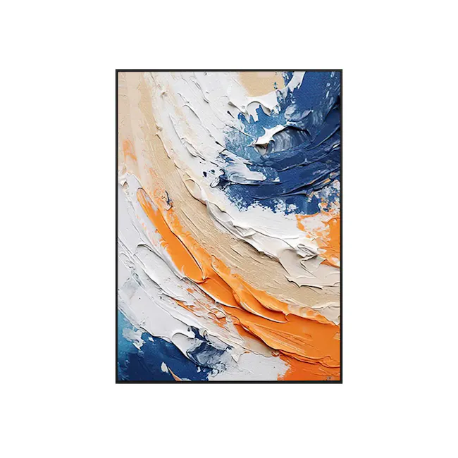 Aurora Tide 3D Textured Painting 90 x 120 cm - 1