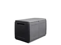 Linea Cube Outdoor Storage Chest - Grey Black (2 Sizes)