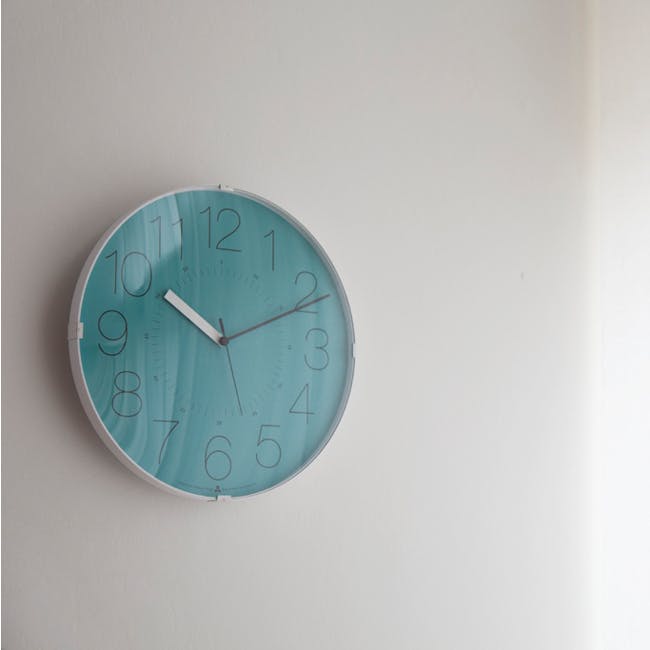 Cara Wall Clock - Blue - 1