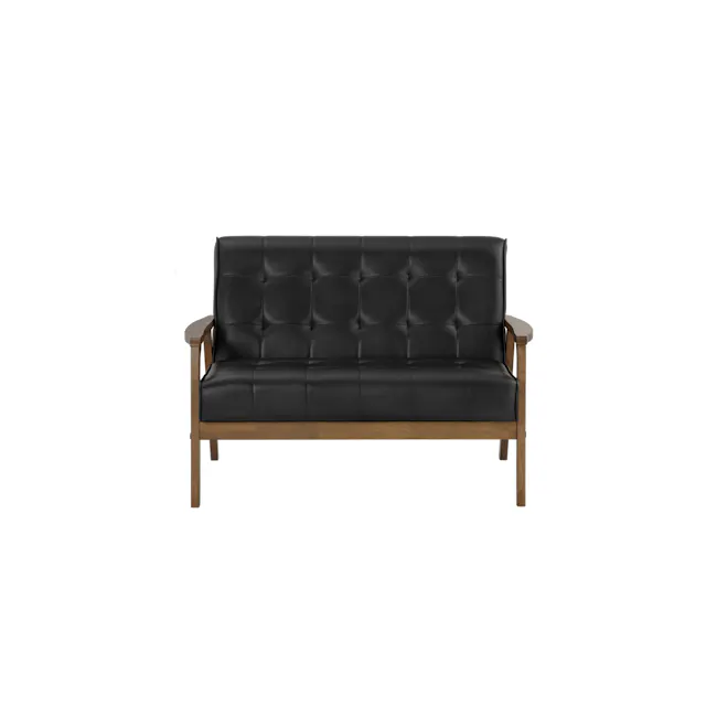 (As-is) Tucson 2 Seater Sofa - Cocoa, Espresso (Faux Leather) - 6 - 1