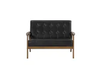 (As-is) Tucson 2 Seater Sofa - Cocoa, Espresso (Faux Leather) - 6