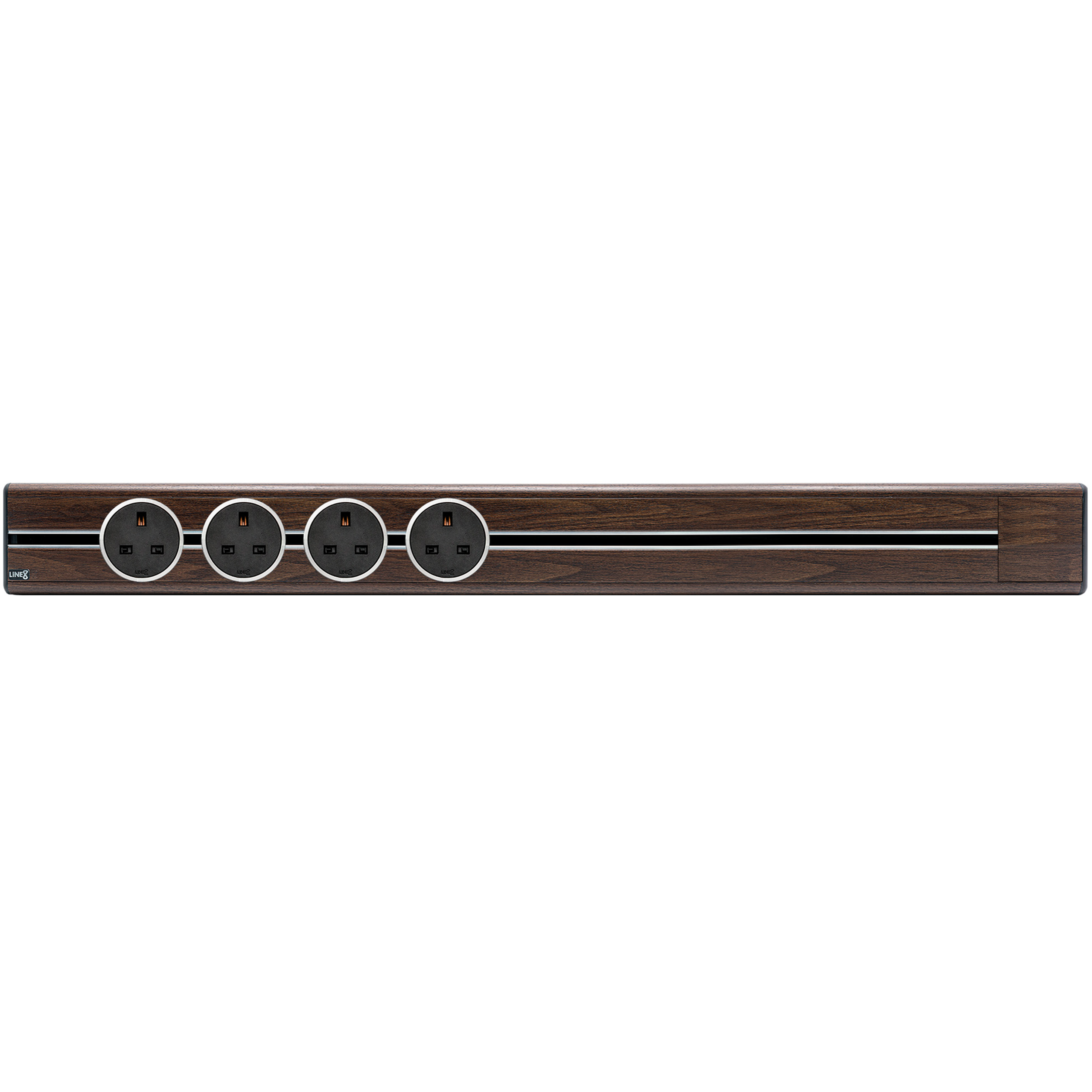 Line8 Power Track 800mm + 4 Adaptors Bundle - Brazillian Rosewood
