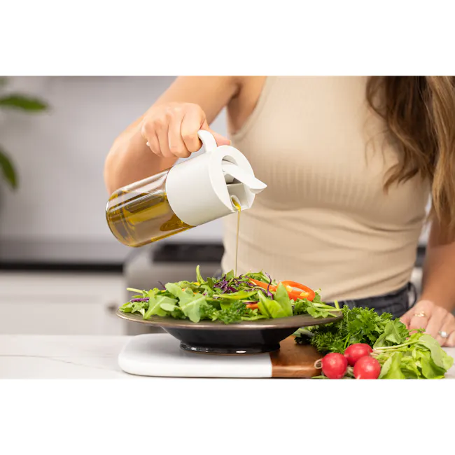 Zuutii Oil Dispenser with Handle - Creamy Yellow - 9