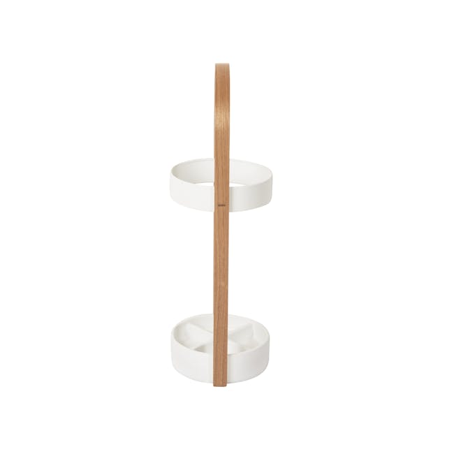 Bellwood Umbrella Stand - White, Natural - 3