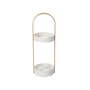 Bellwood Umbrella Stand - White, Natural - 2