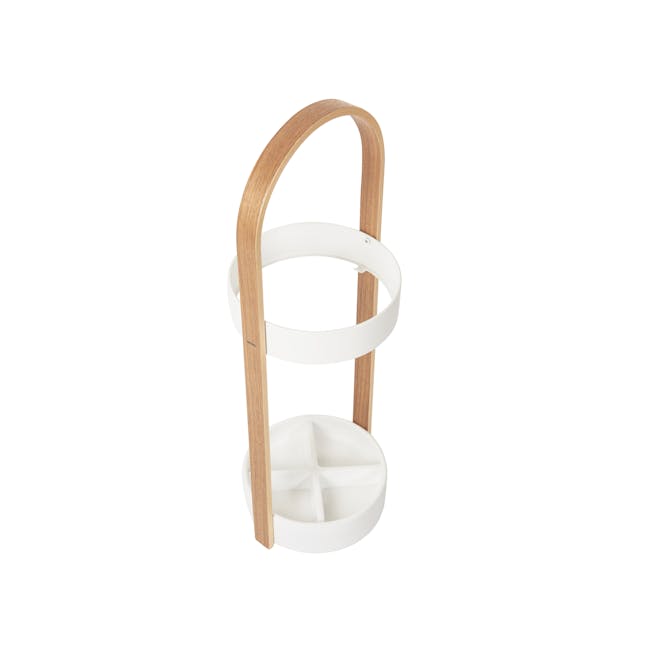 Bellwood Umbrella Stand - White, Natural - 4